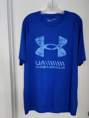 Under Armour Royal Blue Graphic Logo Short Sleeve Tee